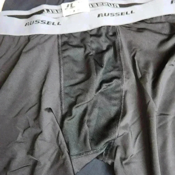 Russell Performance bike shorts and crew t-shirt.  NOS NWT black Size XL - Picture 8 of 10